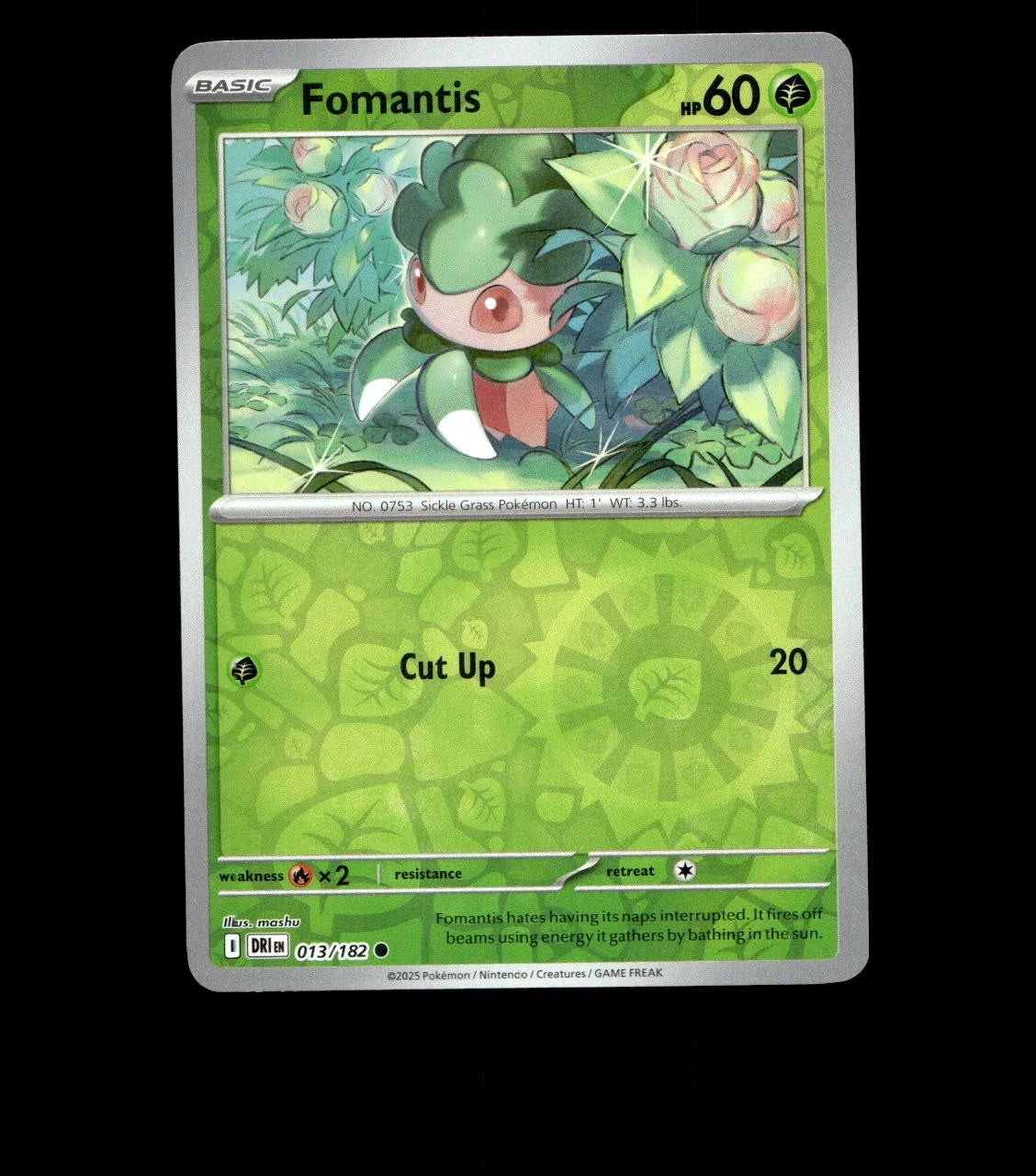 Fomantis – 013/182 – Destined Rivals – Reverse Holo Near Mint