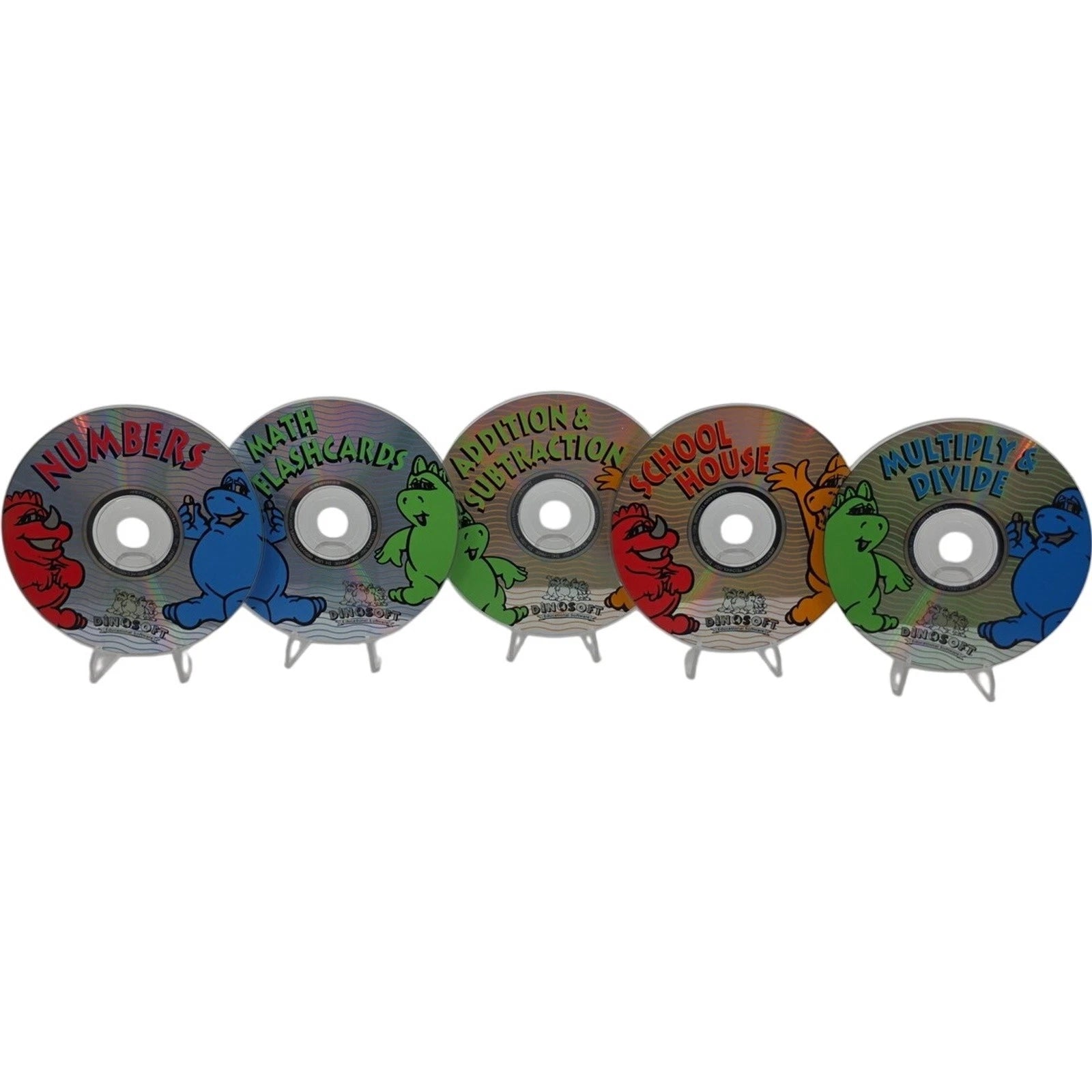 Dinosoft Educational Software CD Bundle Math 5 Disc Lot