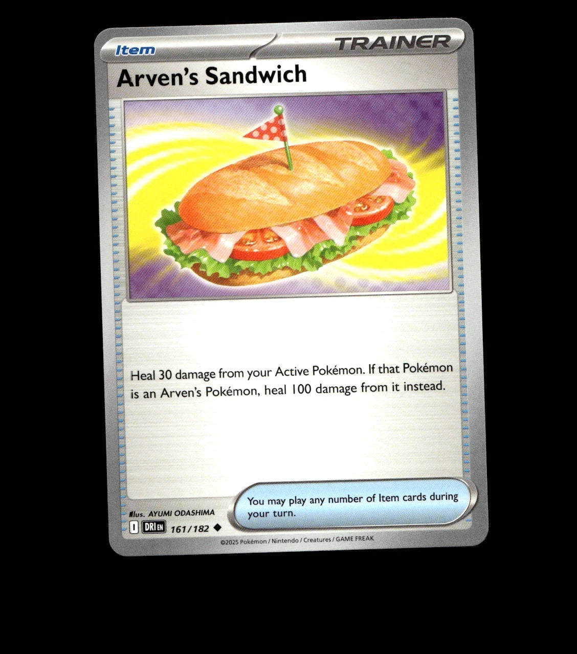 Arven’s Sandwich – 161/182 – Destined Rivals – Non Holo Near Mint Pokemon TCG