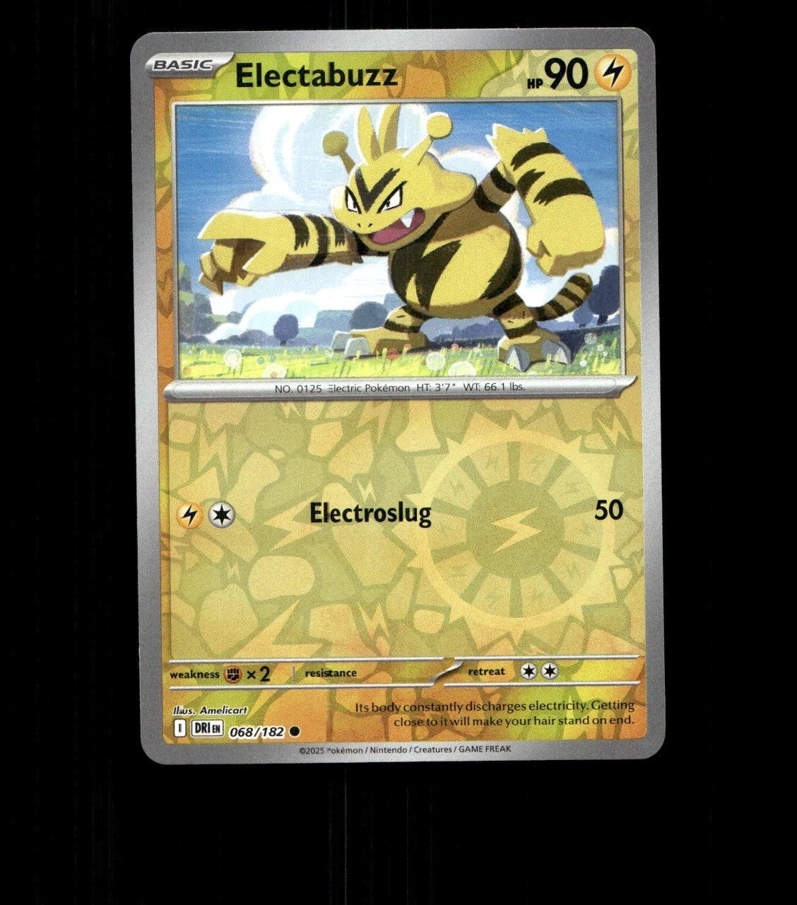Electabuzz – 068/182 – Destined Rivals – Reverse Holo Near Mint Pokemon TCG