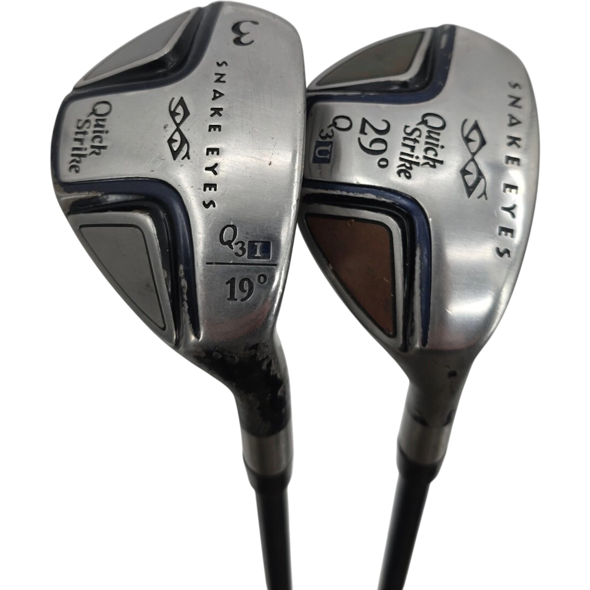 Snake Eyes Q3I & Q3U Hybrid 19 29 Degree Golf Club Bundle Men RH Graphite Shafts