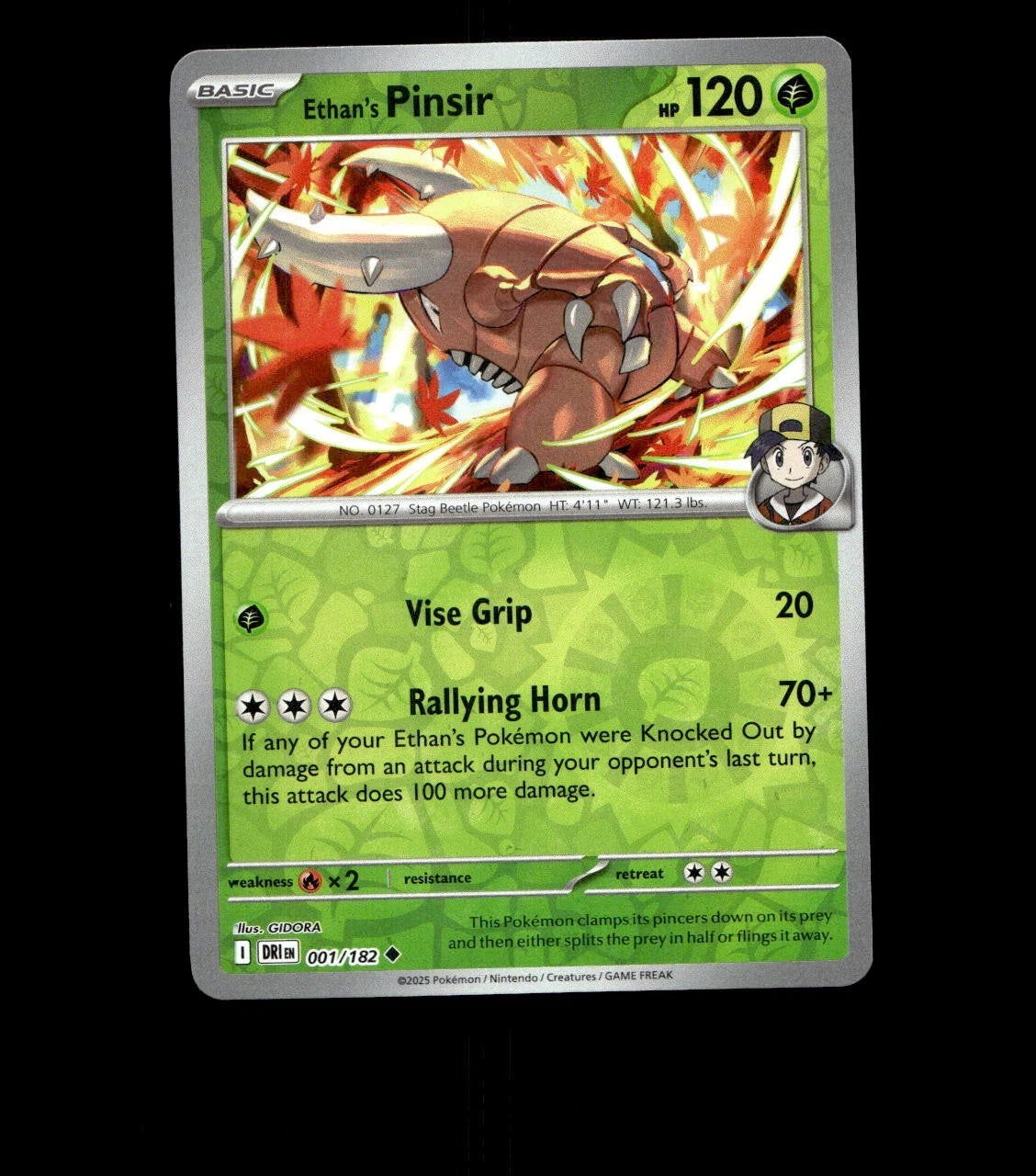 Ethan’s Pinsir – 001/182 – Destined Rivals – Reverse Holo Near Mint