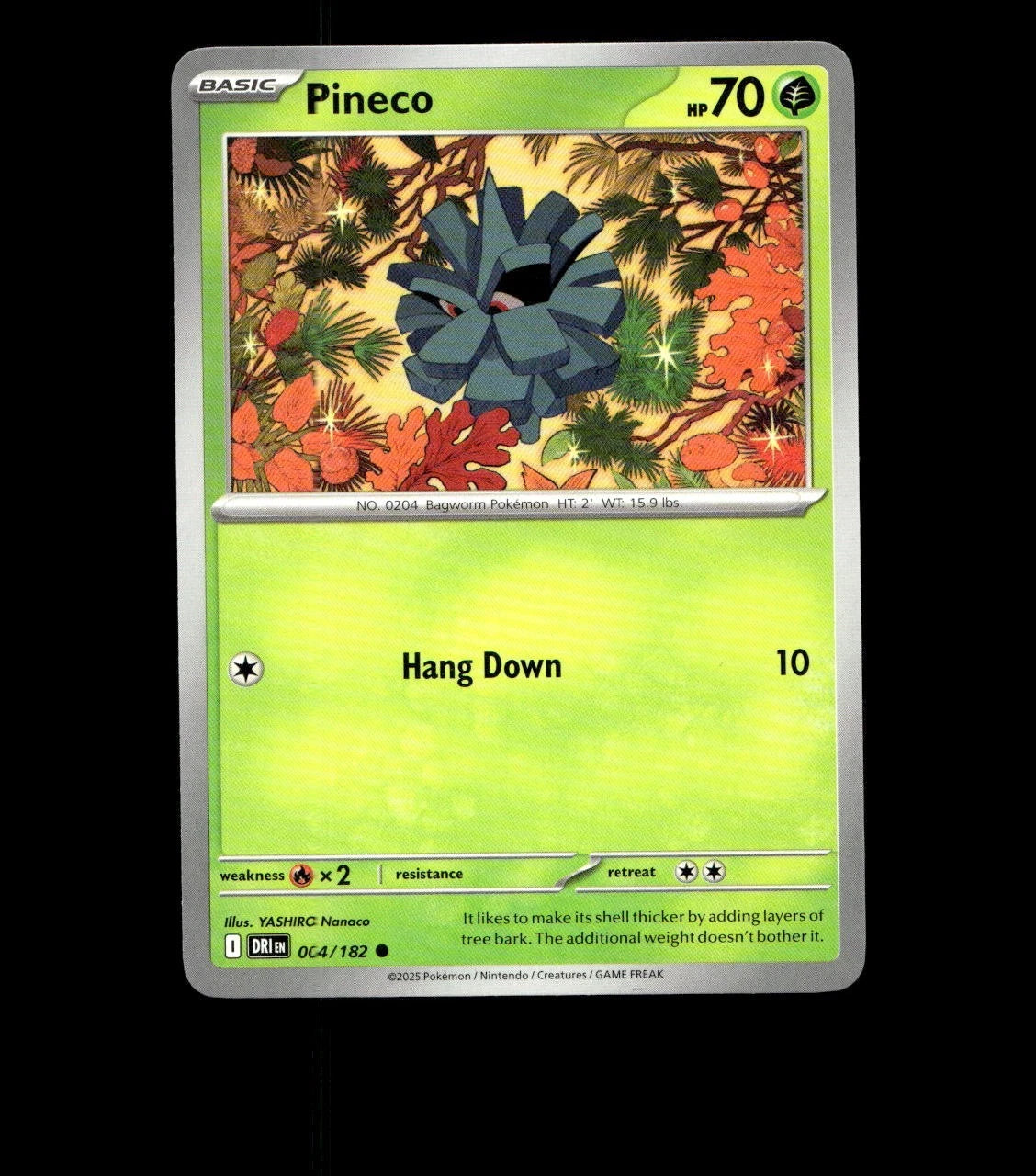 Pineco – 004/182 – Destined Rivals – Non Holo Near Mint Pokemon Card TCG