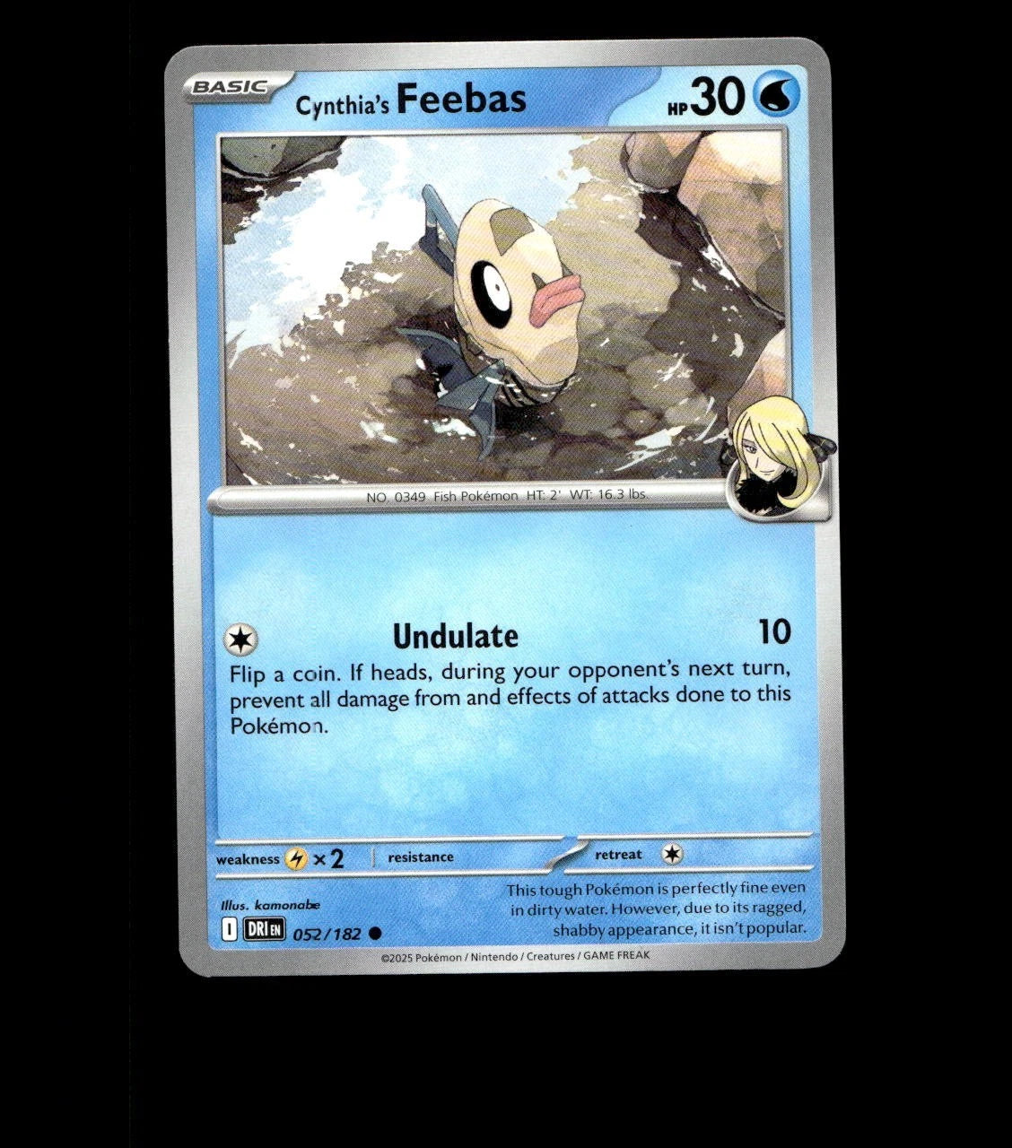 Cynthia’s Feebas – 052/182 – Destined Rivals – Non Holo Near Mint Pokemon TCG
