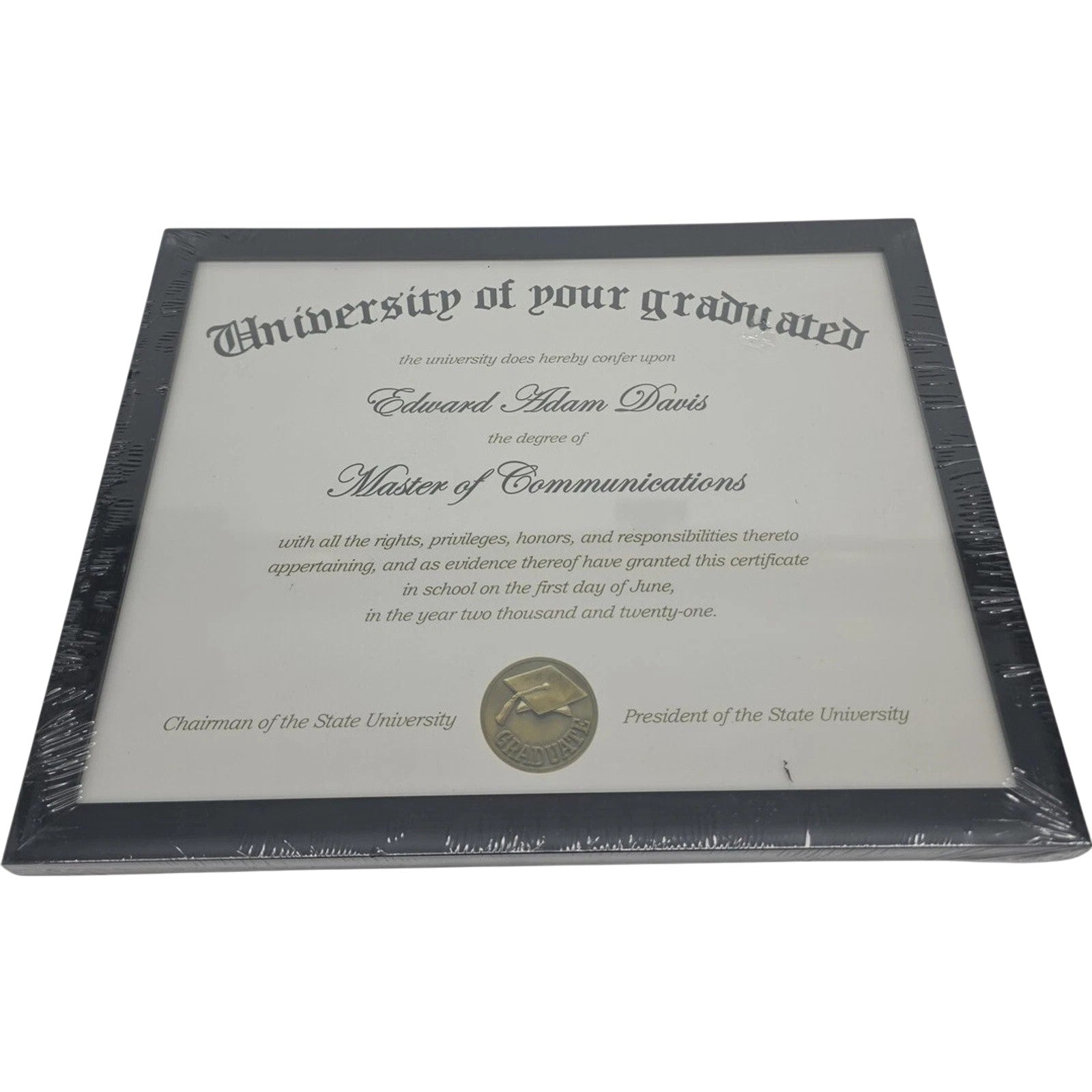 12x9.5 Certificate Frame Black Document Diploma Award Display Holder