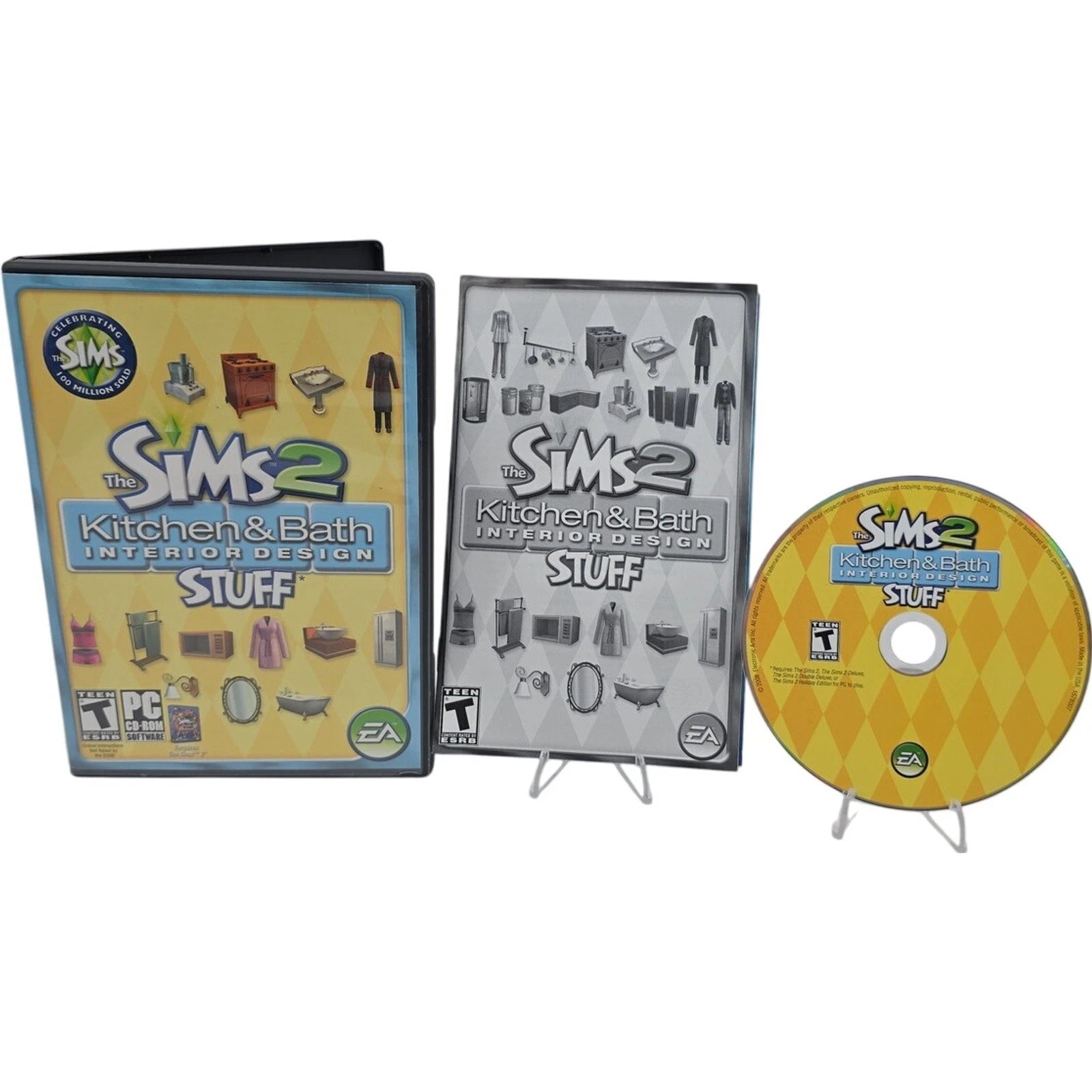 Sims 2 Kitchen & Bath Interior Design Stuff PC CD ROM EA 2008