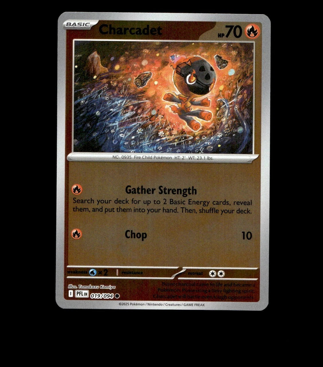 Charcadet – 019/094 – Phantasmal Flames – Reverse Holo Near Mint