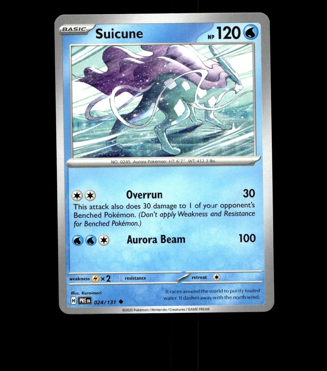 Suicune - 024/131 - Prismatic Evolutions - Near Mint