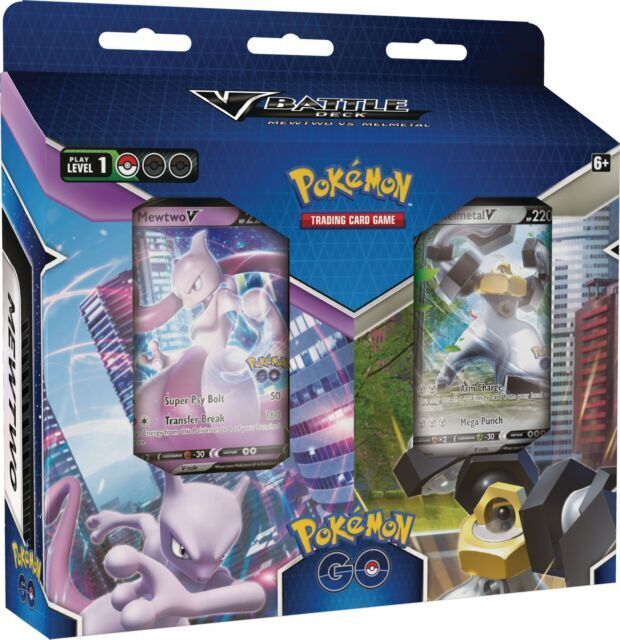 Nintendo Pokemon GO V Battle Deck Mewtwo vs Melmetal Set Box Trading Card Game